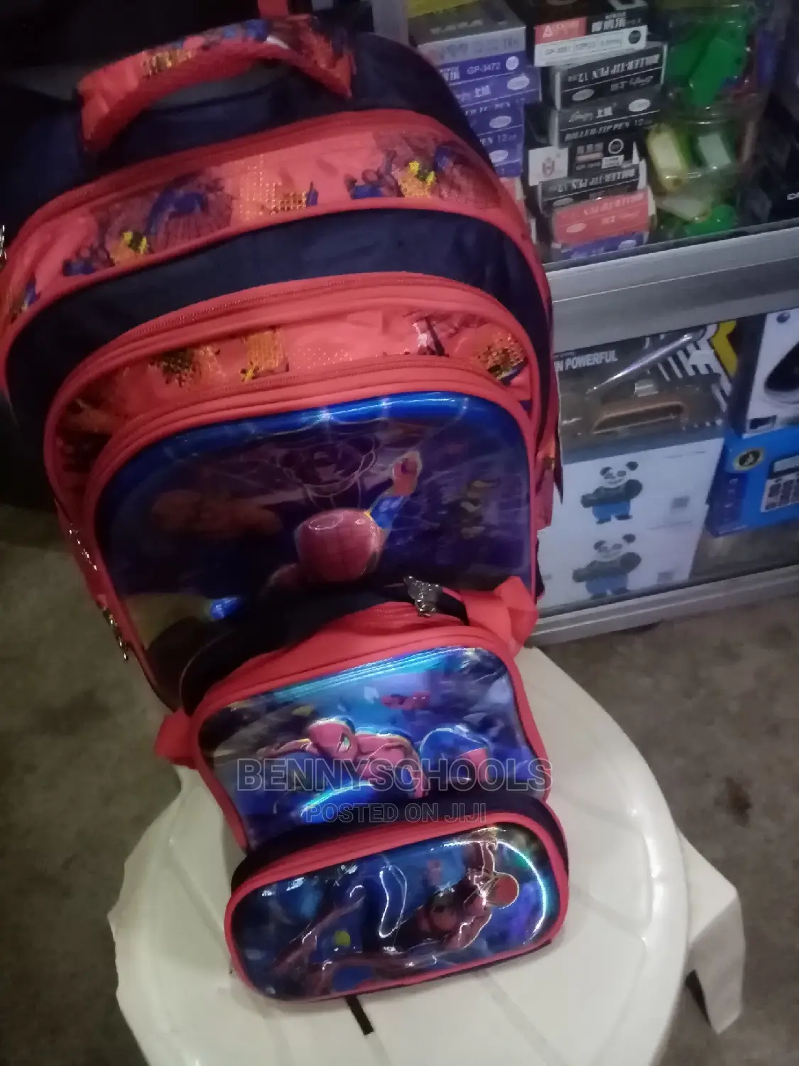 Spiderman 3 in 1 Kids Children's Trolley School Bag
