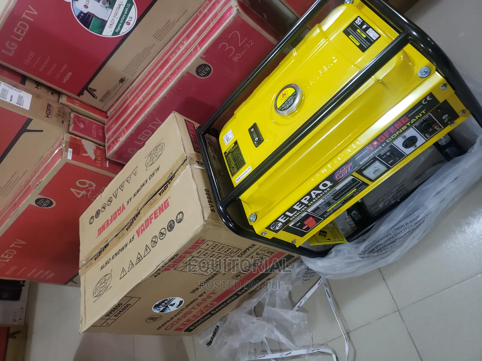 Elepaq SV6800 Constant Manual Stater Generator.