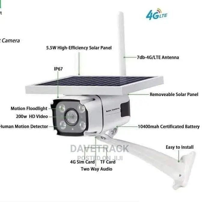 Solar 4G Security CCTV Camera