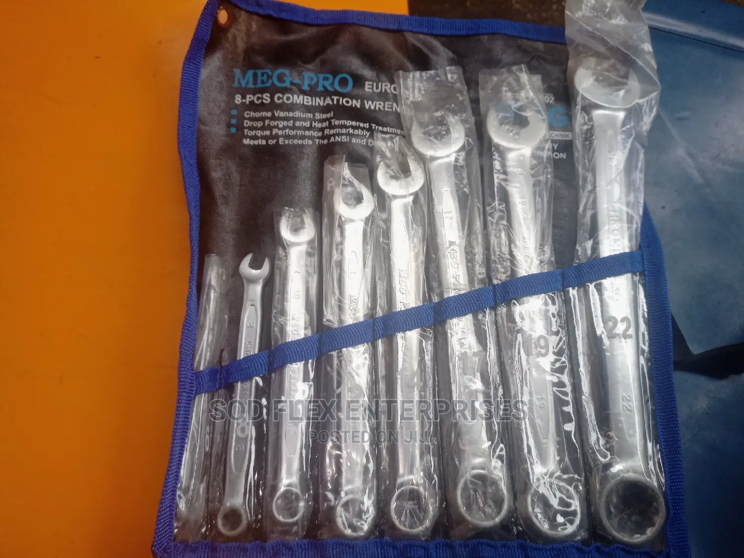6-22 Set Of Chrome Spanner