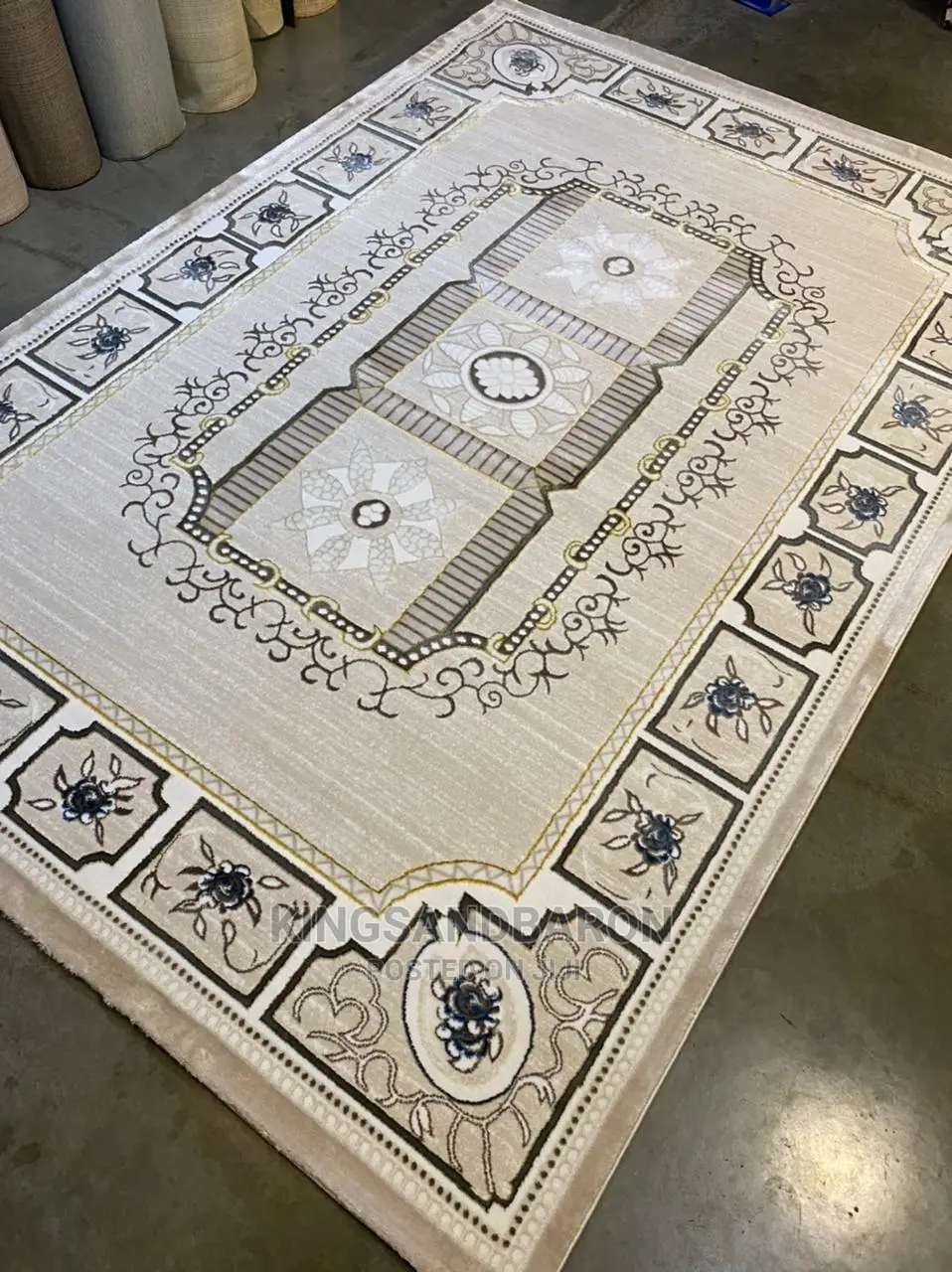 5x7fts Beige Turkey Center Rug(3x5,4x6,7x10,Available)