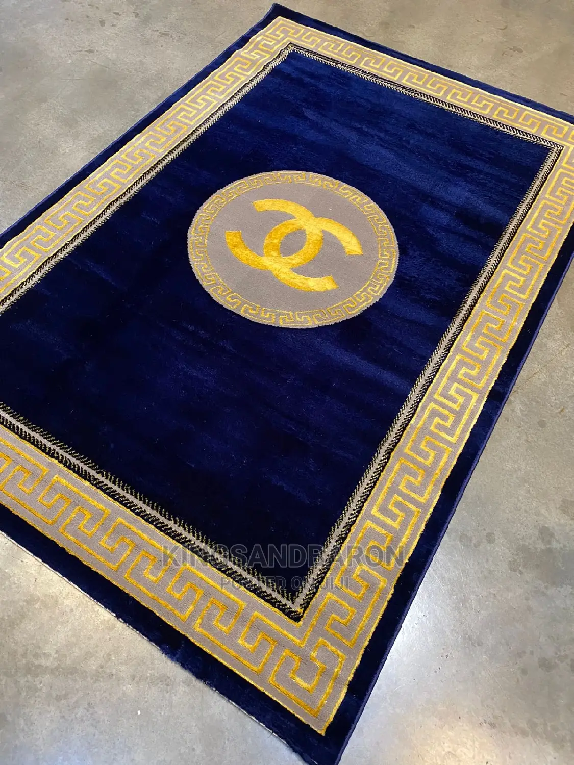 5×7fts Blue Turkey Center Rug
