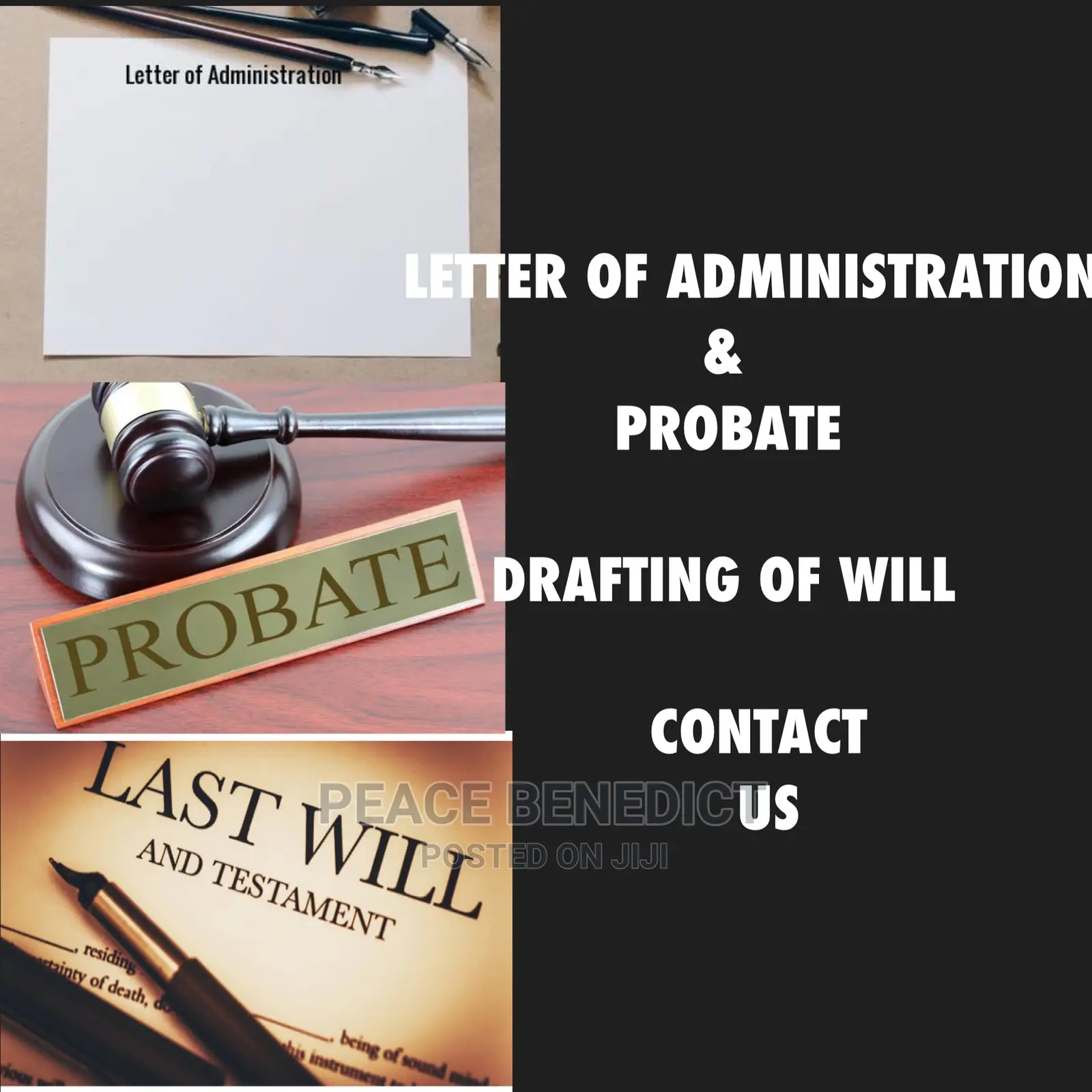 Letter of Administration,Probate, Drafting of Will