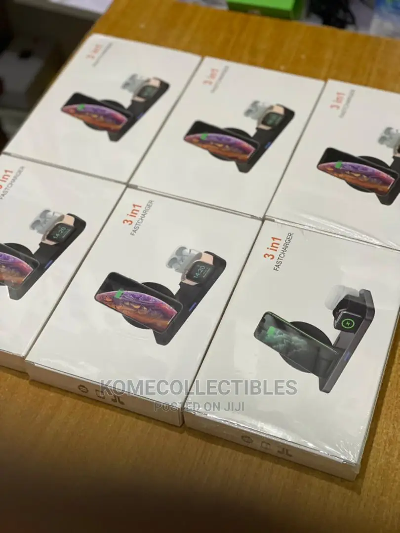 3 in 1 Wireless Charger for Phones, Airpods and Smartwatches