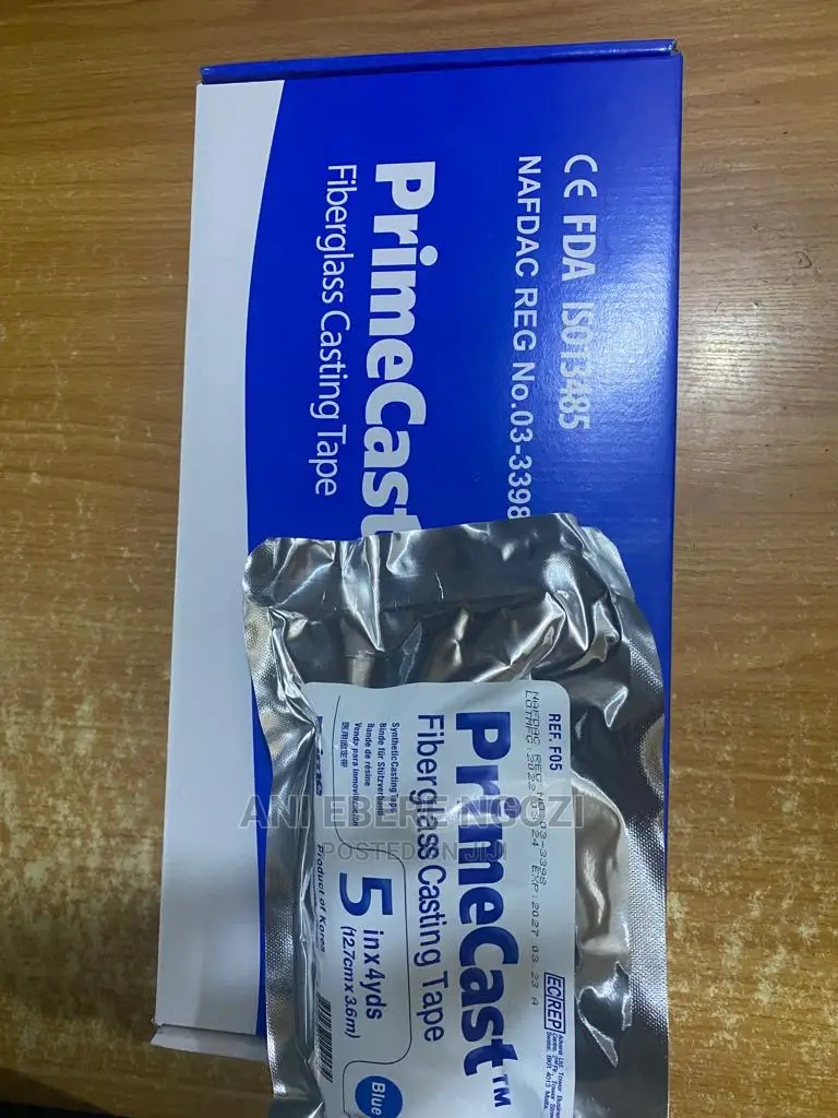 Fiberglass Blue Prime Cast Synthetic Casting Tape 4.