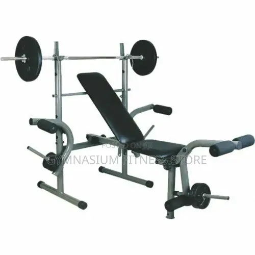 Weight Liftting Bench With 50kg Barbell 116