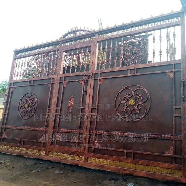Strong Rot Iron Gates With Antirust