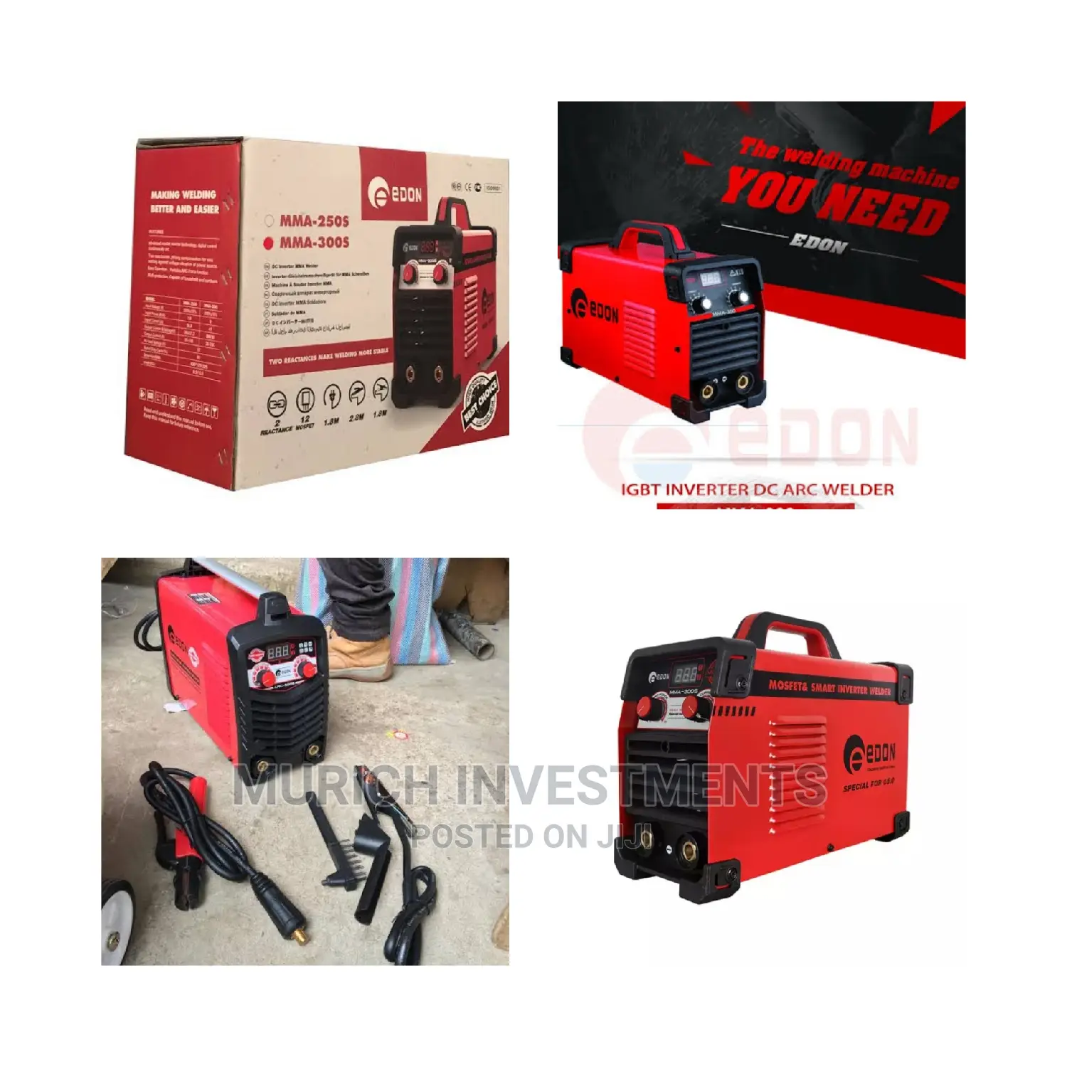 Edon DC Mos Mma-300s Inverter Portable Welding Machine