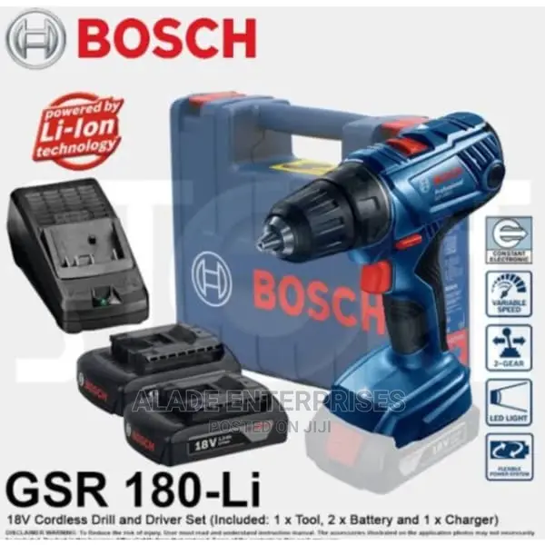 Bosch GSR 180-Li Professional Cordless Drill Driver 18v
