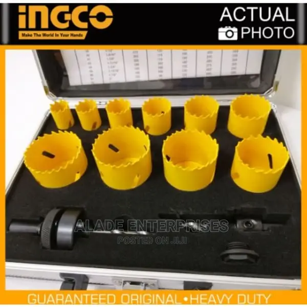 Ingco 12pcs Bi-Metal Hole Saw Set With Case