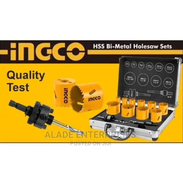 Ingco 12pcs Bi-Metal Hole Saw Set With Case