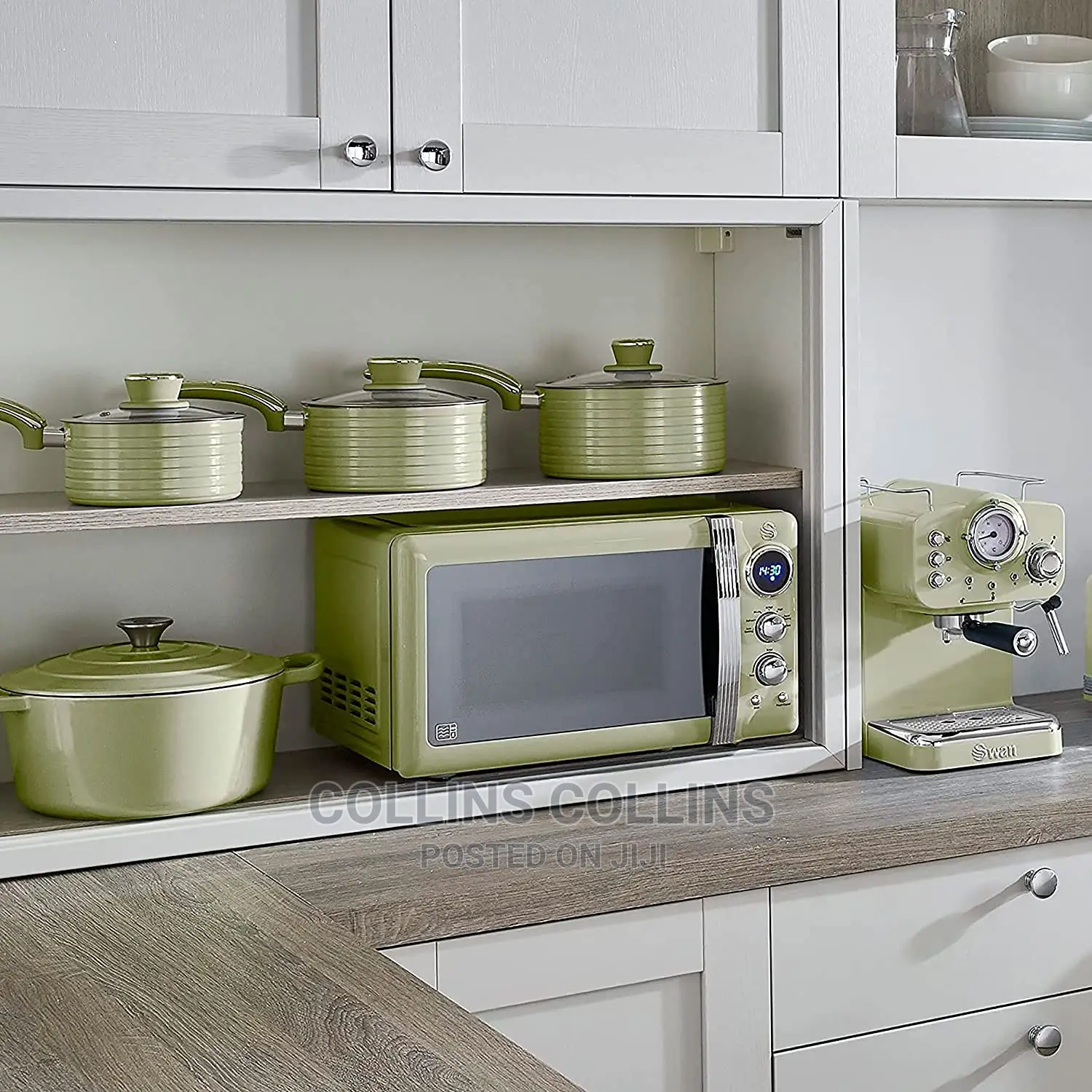 Swan Retro Digital Microwave Green, 20 L, 800 W,