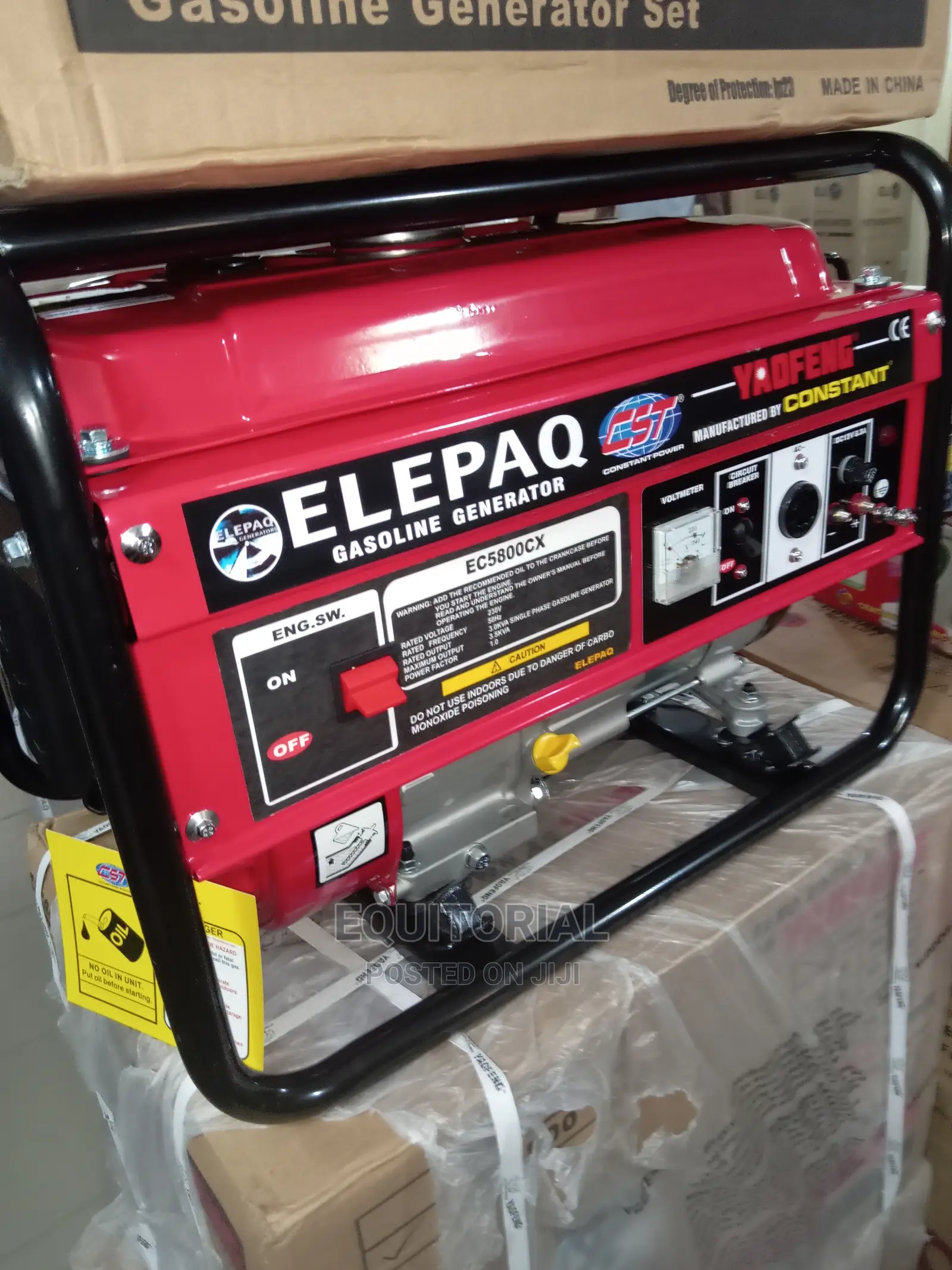 Elepaq Constant 3.5kva Manual Start Generator-100% Reliable