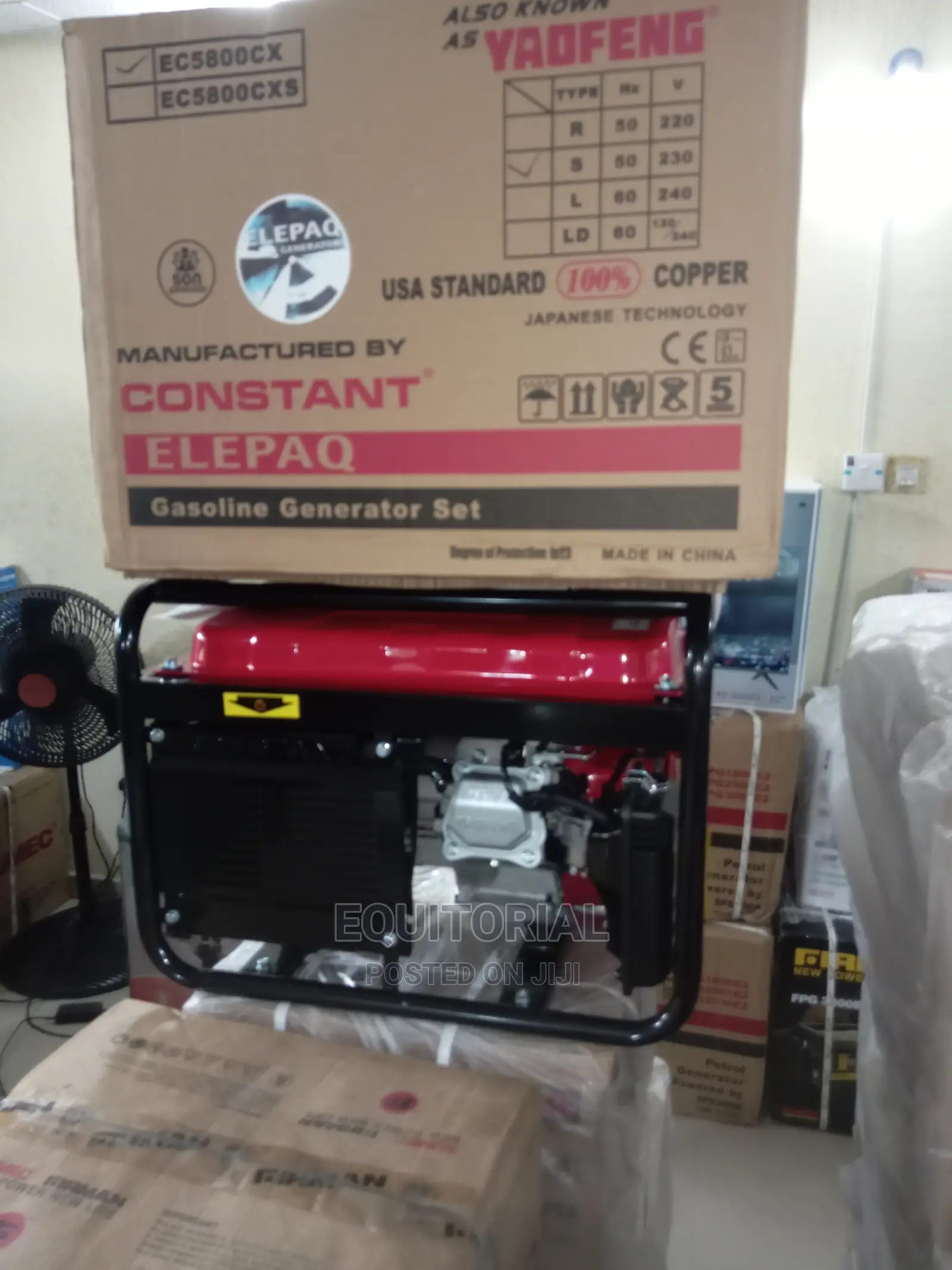 Ec5800cx Elepaq Constant Manual Start GASOLINE Generator