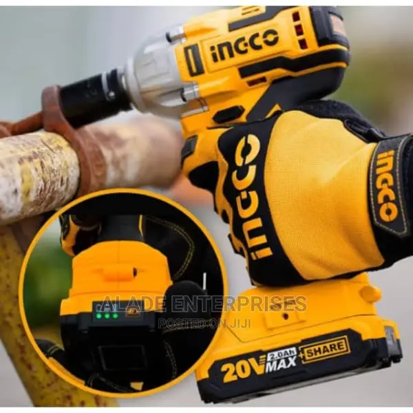 Ingco Cordless Lithium-Ion Impact Wrench 20v