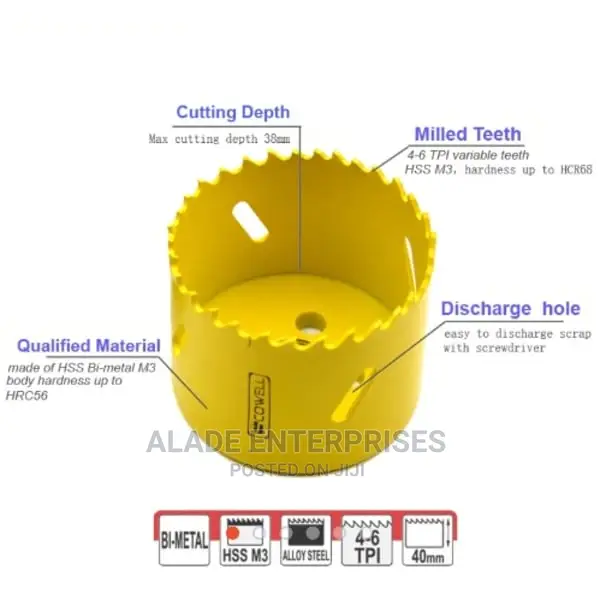 13pcs Hss Bi-metal Hole Saw Cutter Kit 19mm To 64mm