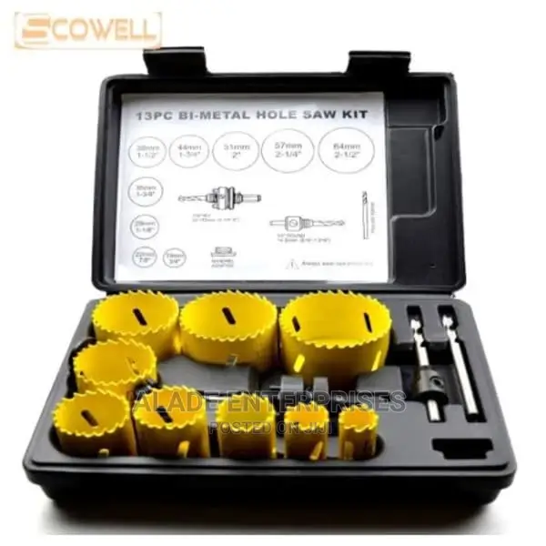 13pcs Hss Bi-metal Hole Saw Cutter Kit 19mm To 64mm