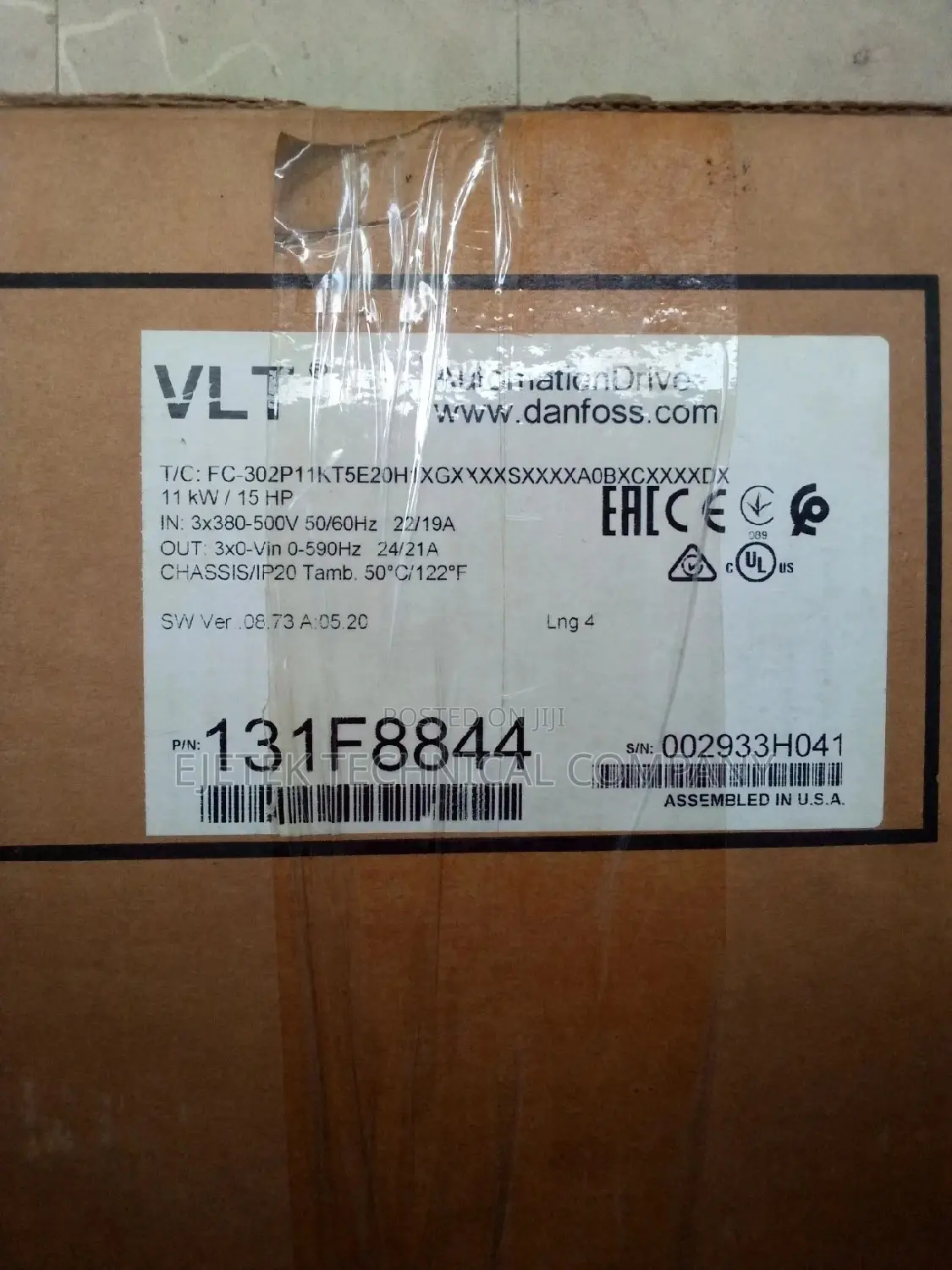 Danfoss Inverter (Vfd) 11kw/15hp