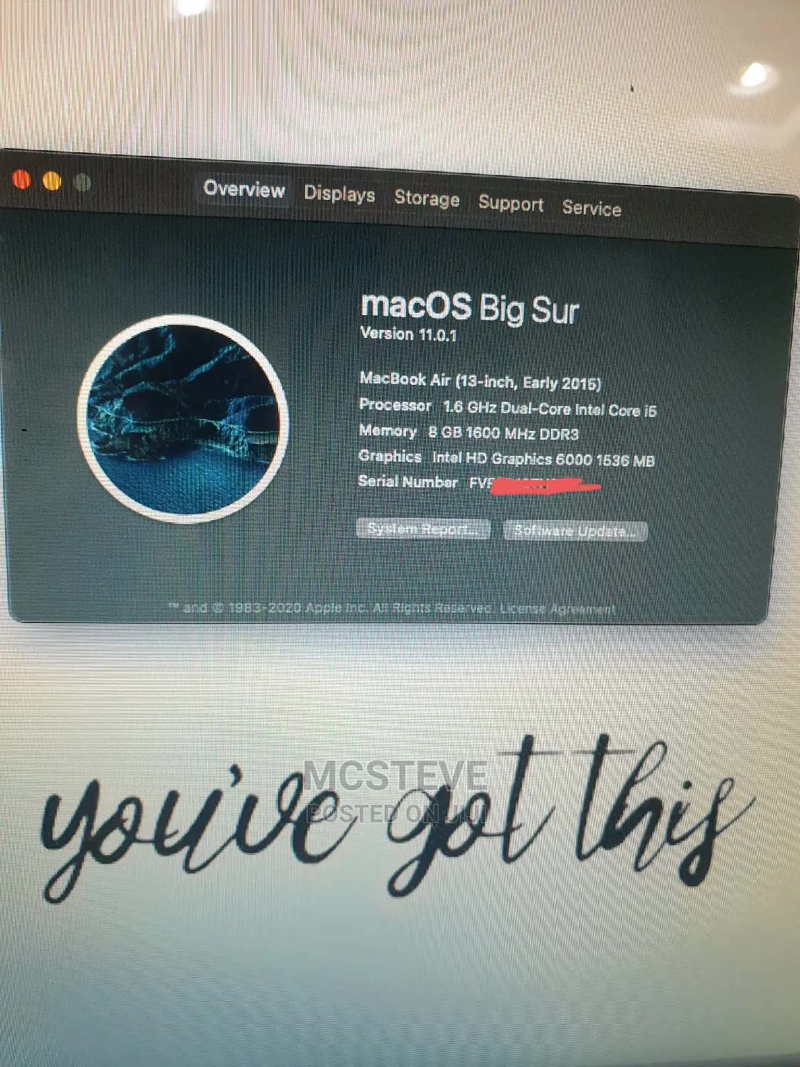 Laptop Apple MacBook Air 2015 8GB Intel Core I5 SSD 128GB