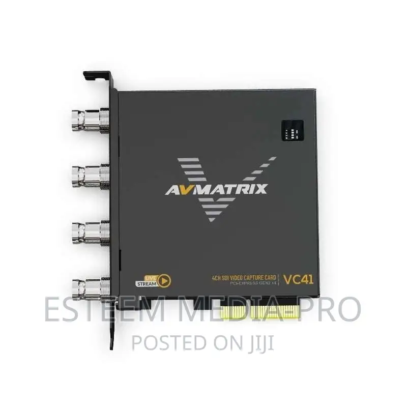 AVMATRIX VC41 4-Ch 3g-Sdi Pcie Capture Card.