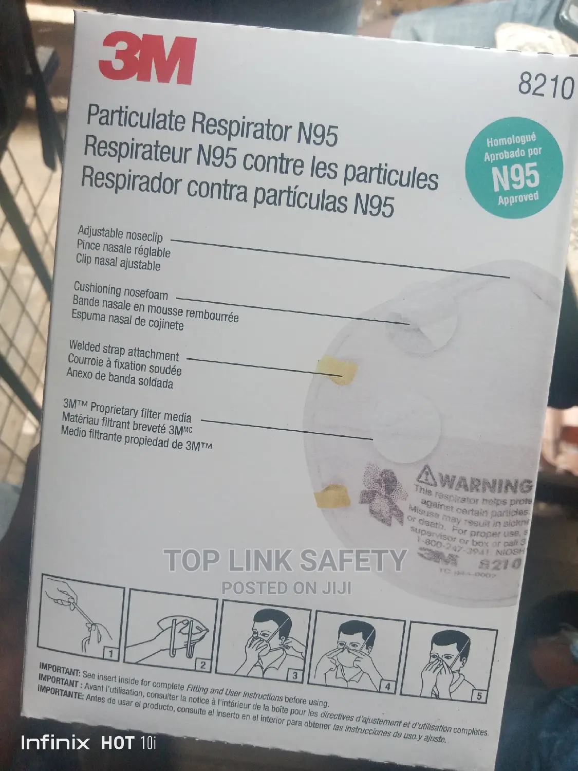 8210 3m Respirator Mask N95