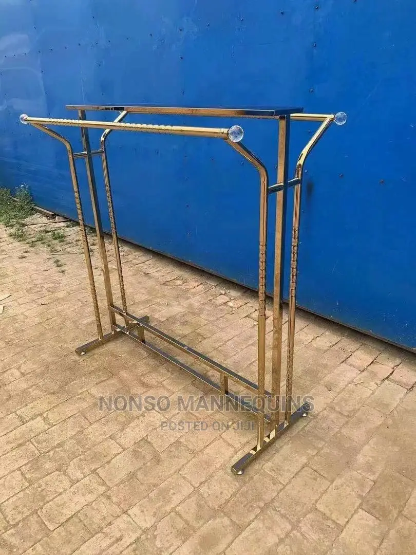 Double Sided Golden Cloth Racks