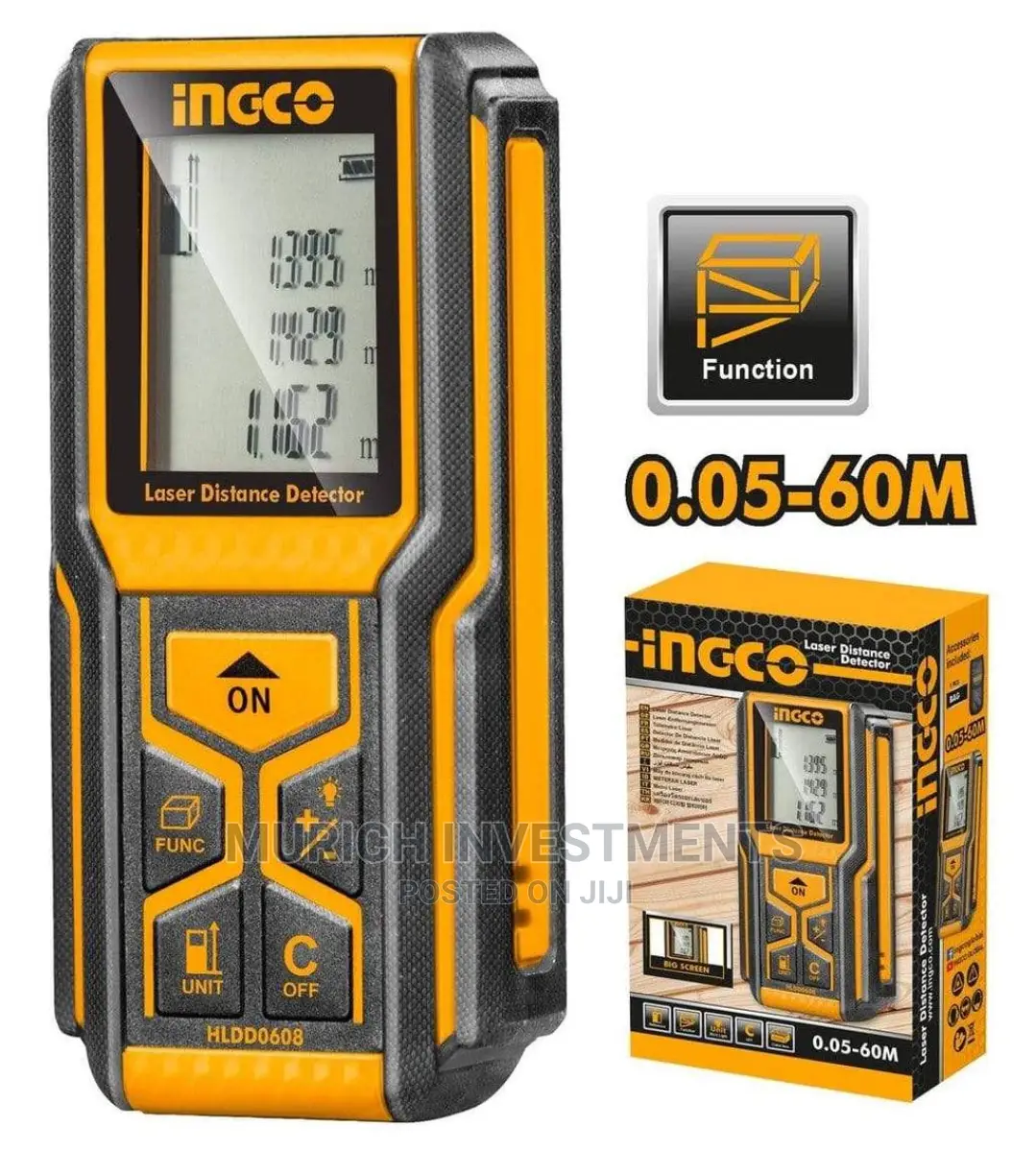 Ingco Laser Distance Detector 0 - 70m