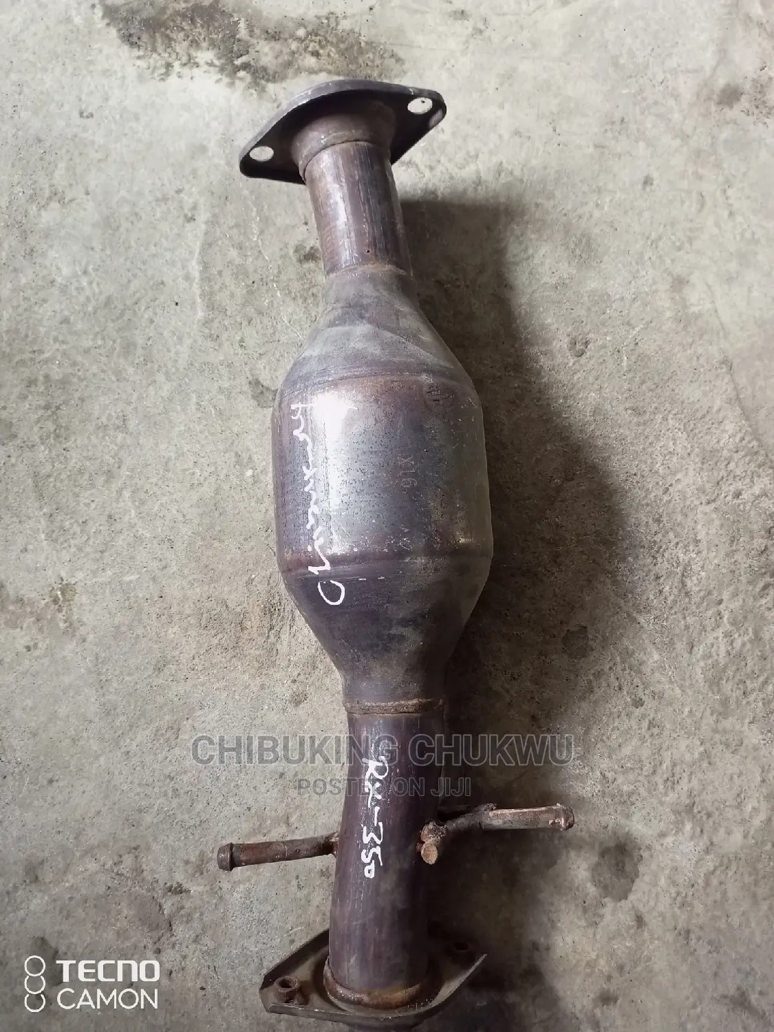 RX-350 09-013 Center Catalyst Exhaust Pot.
