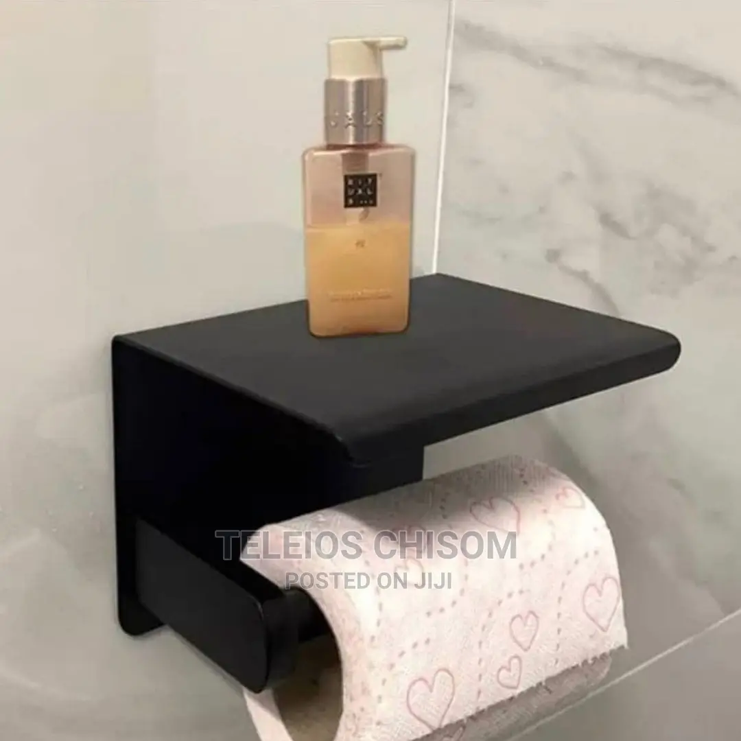 Tissue Holder Phone Black