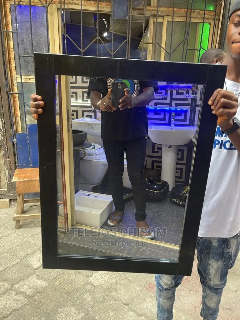 Wood Frame Mirror 1