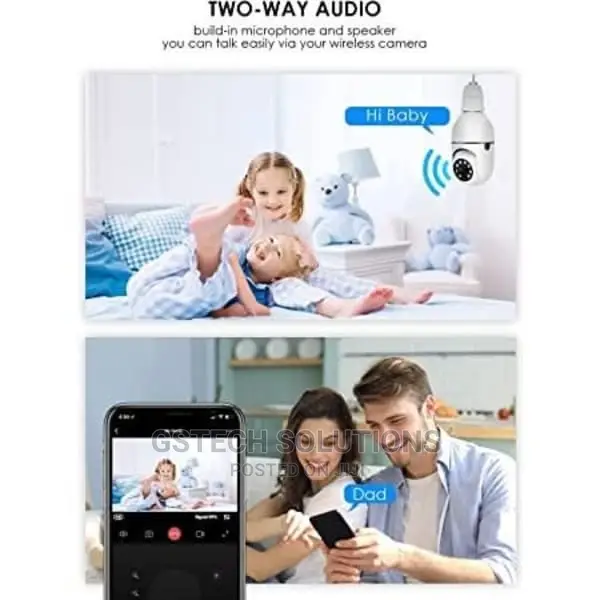 Ptz Wifi Ip Mini Camera Bulb Camera