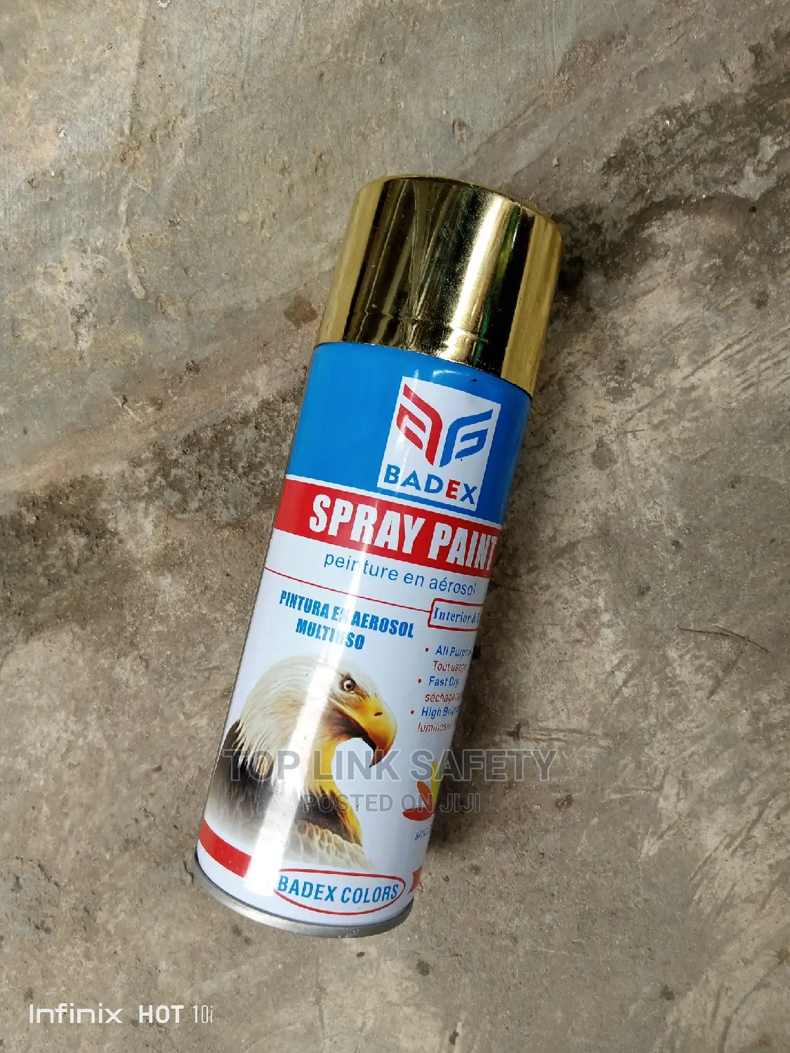 Spray Paint. Light Gold.