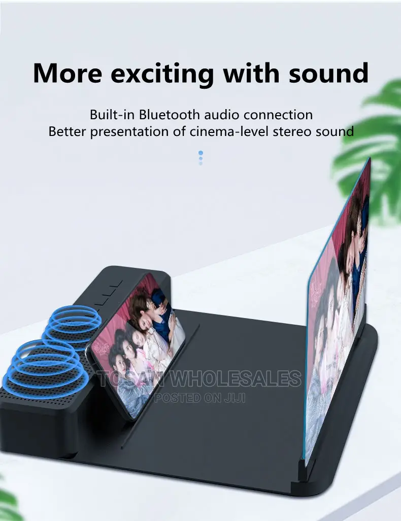 Phone Screen Amplifier With Bluetooth Speaker