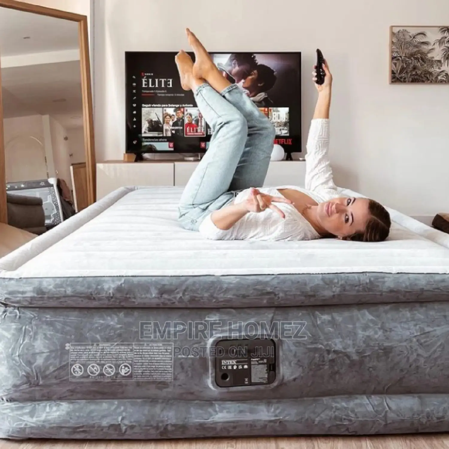 18inches Inflatable Airbed With in-Built Electric Pump