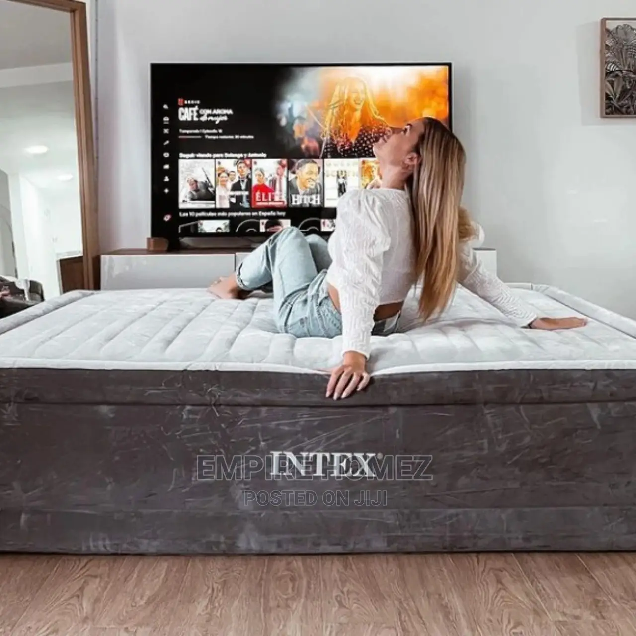 18inches Inflatable Airbed With in-Built Electric Pump