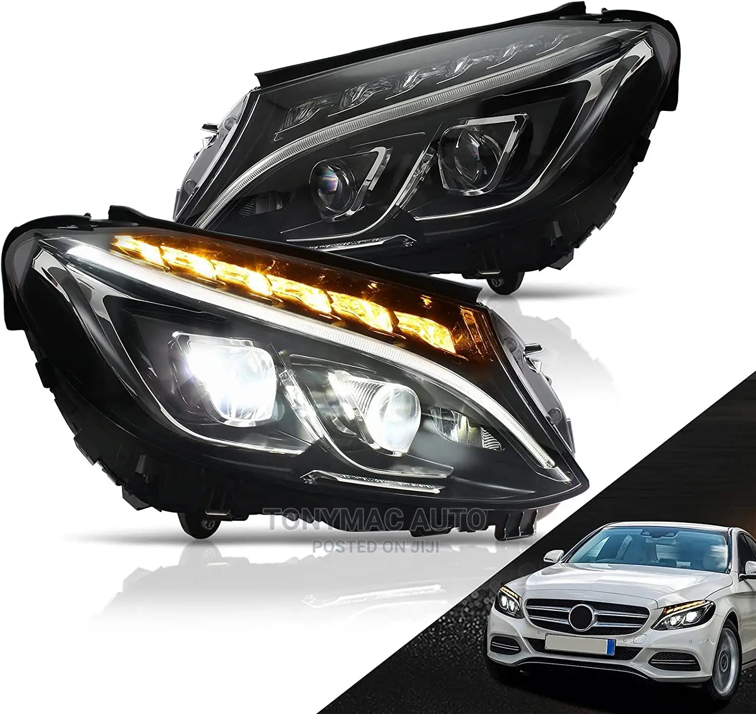 Mercedes-Benz C300 2015,2016,2017 Headlights W205