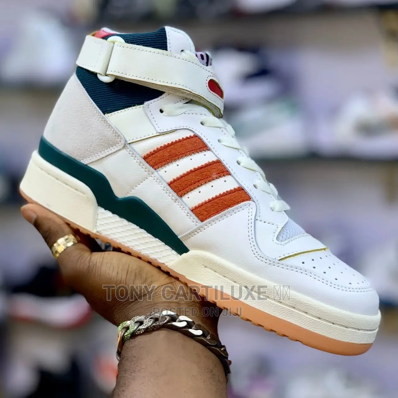 *Adidas Forum 84 Hi ‘ Off__white / Green