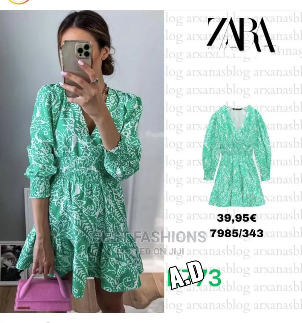 Green Ladies Short Dress