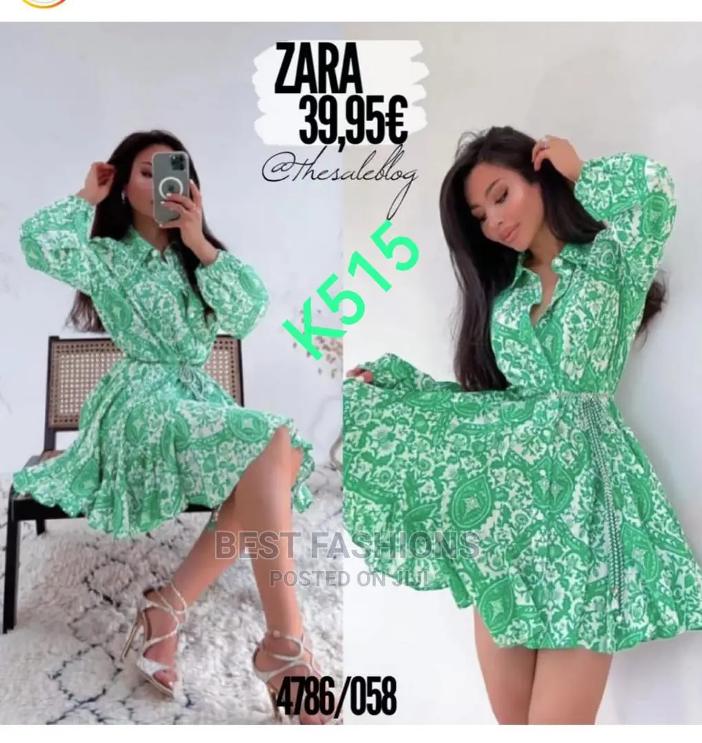 Green Ladies Short Dress