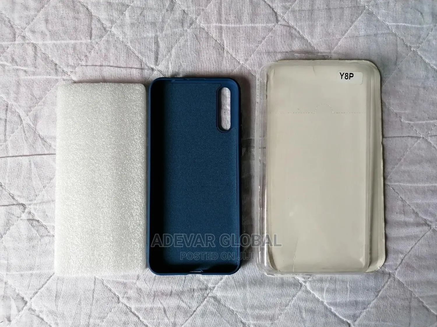 Huawei Y8P Silicon Back Case -Blue