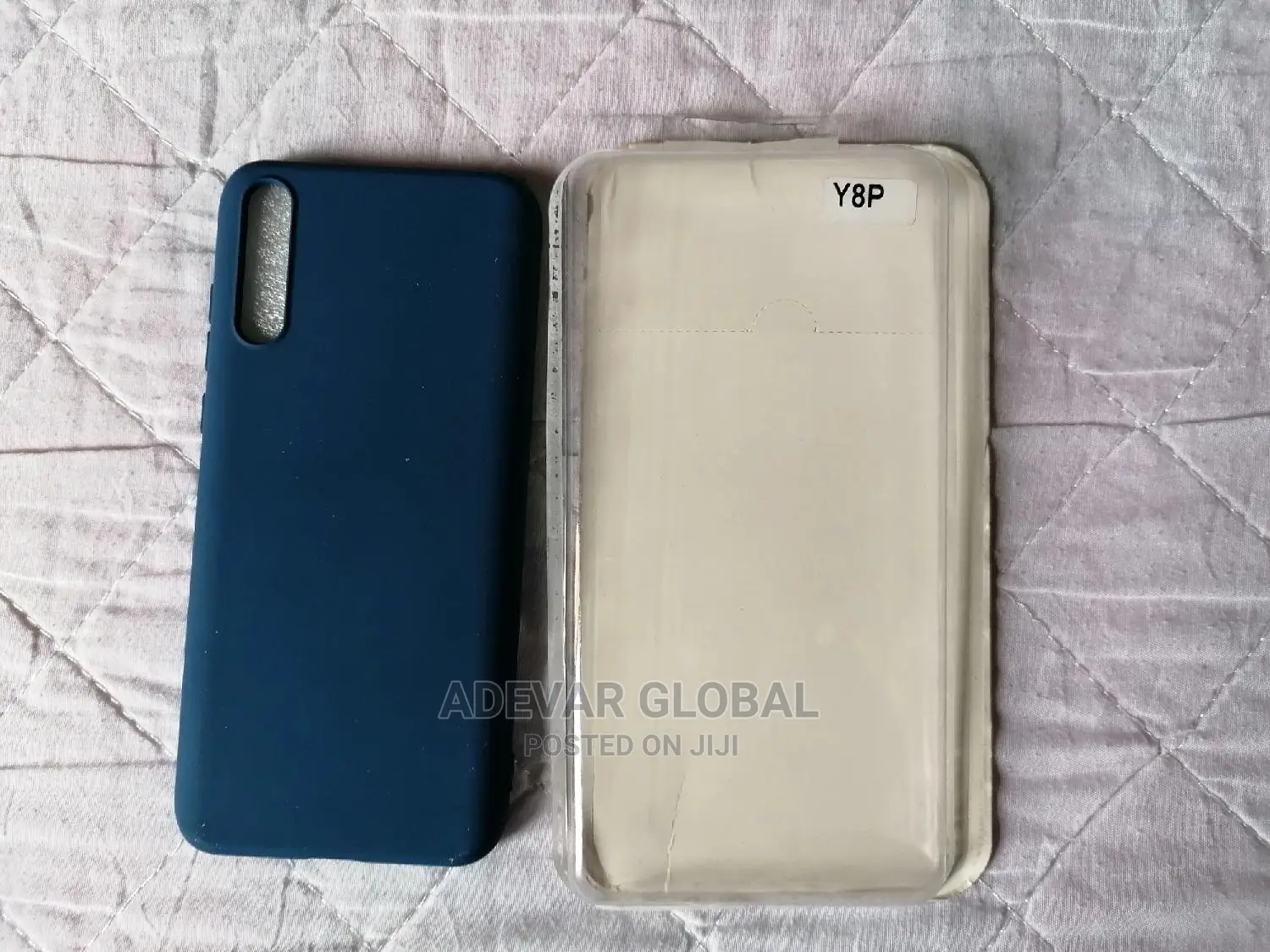 Huawei Y8P Silicon Back Case -Blue
