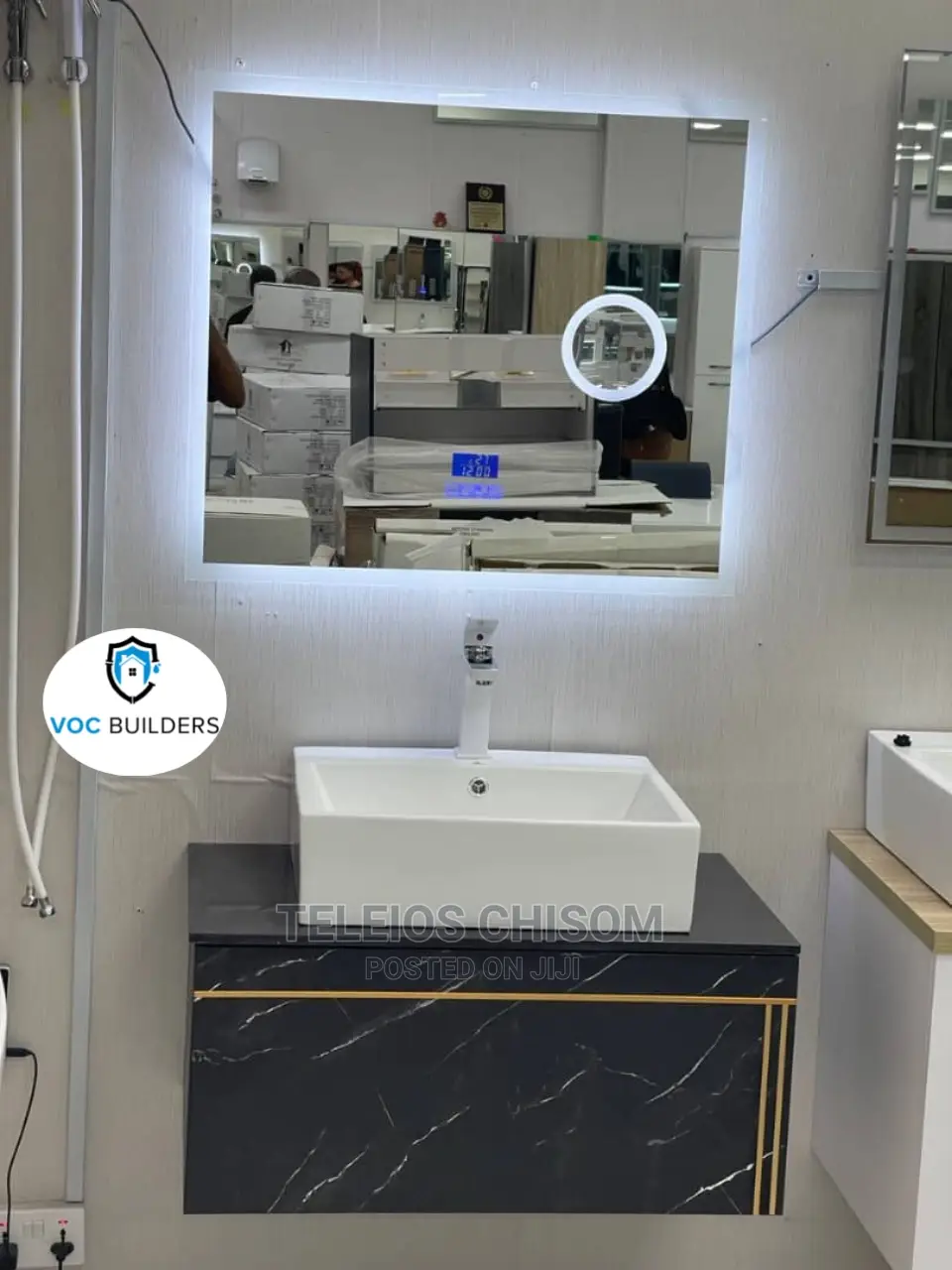 Basin Cabinet With LED Mirror