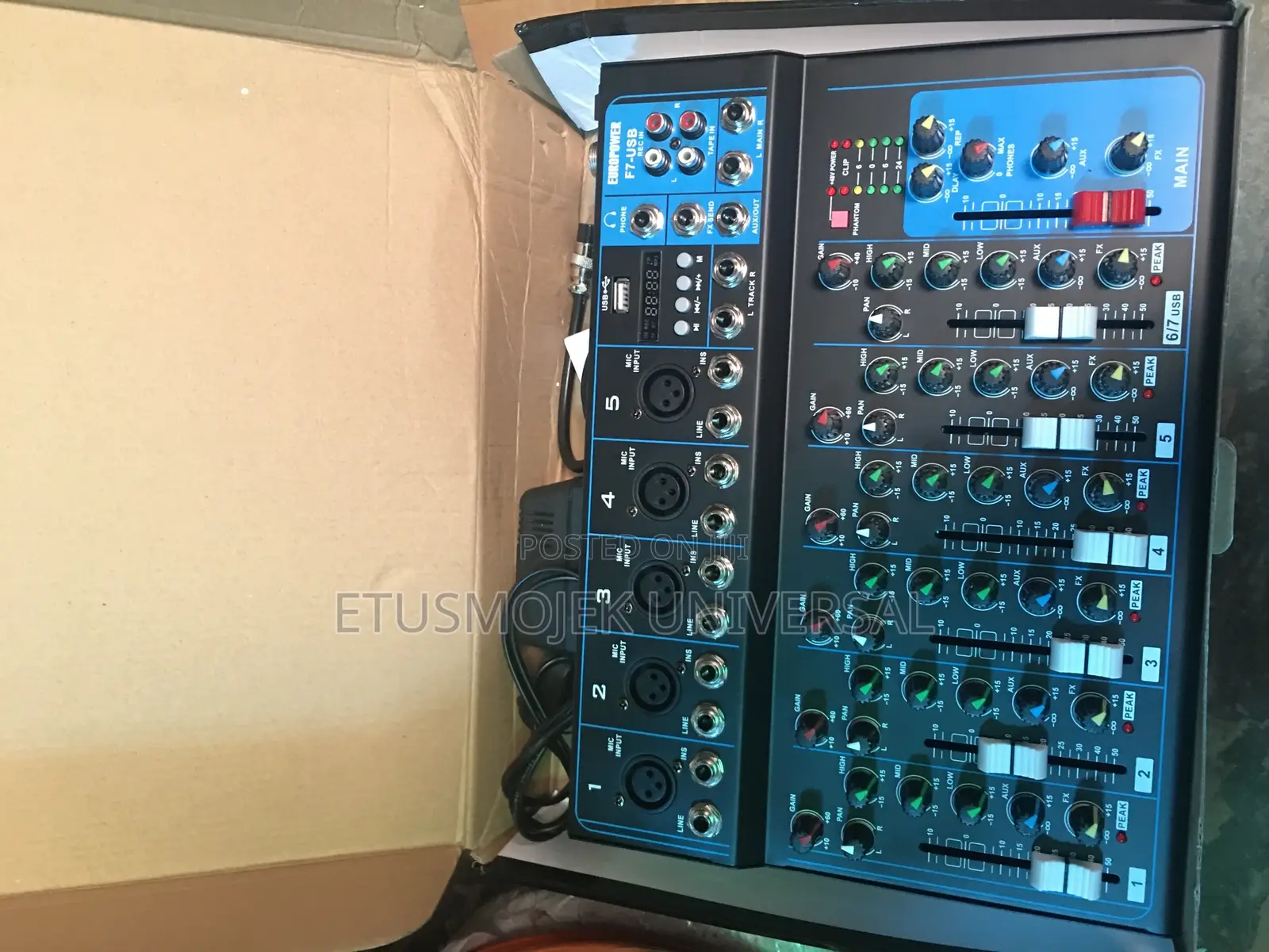 7 Channels DJ Mixer
