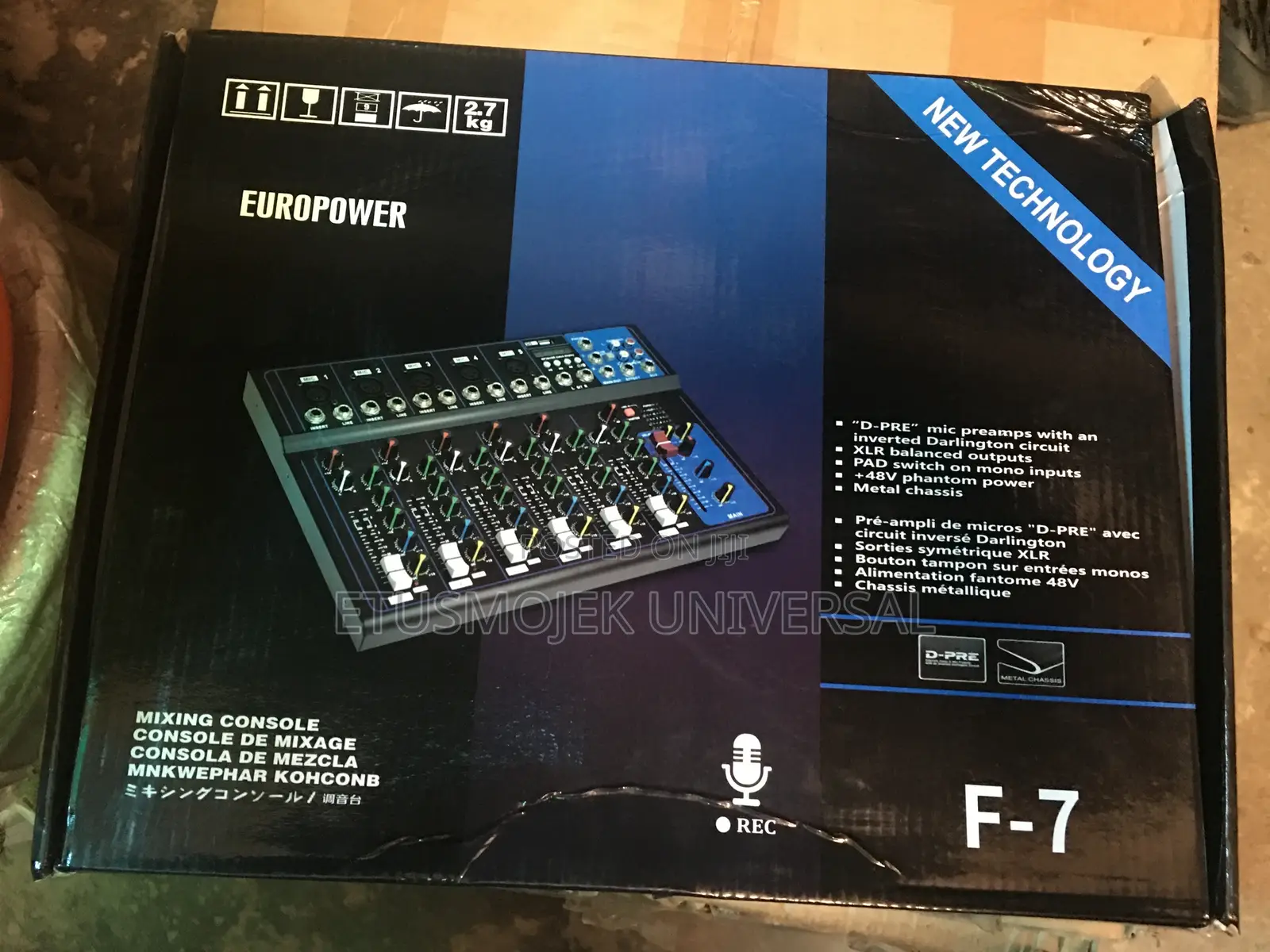 7 Channels DJ Mixer