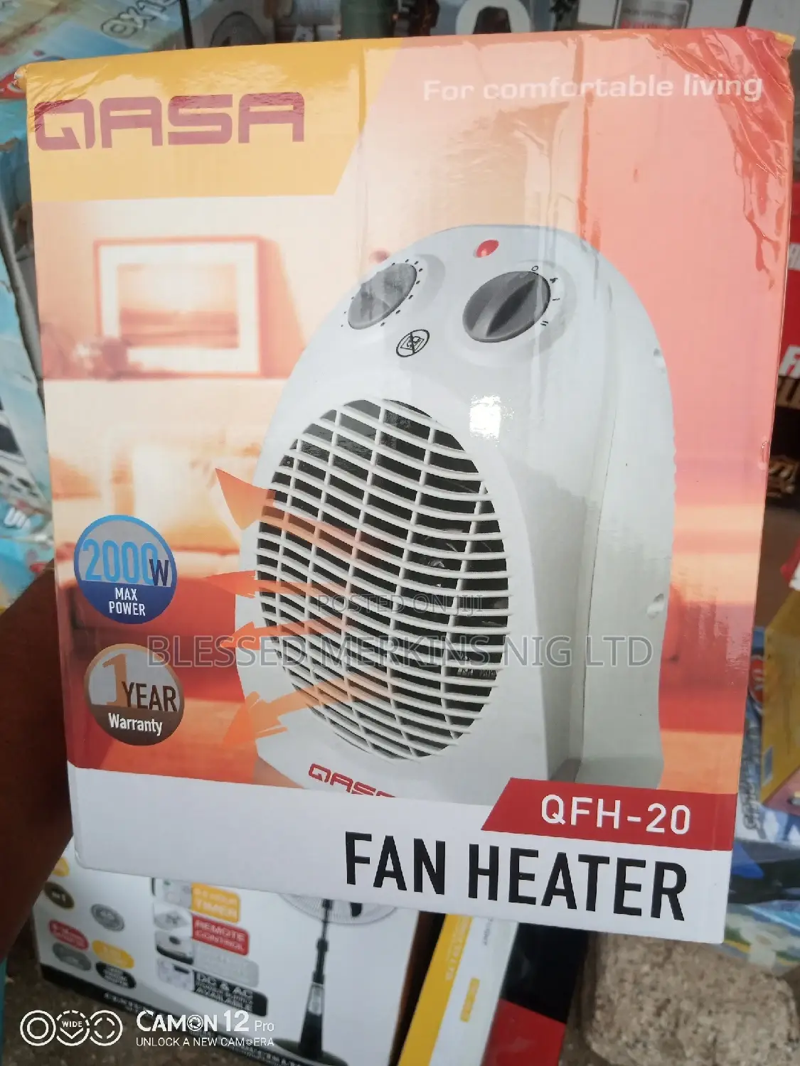 Qlink Fan Heater 2000watts