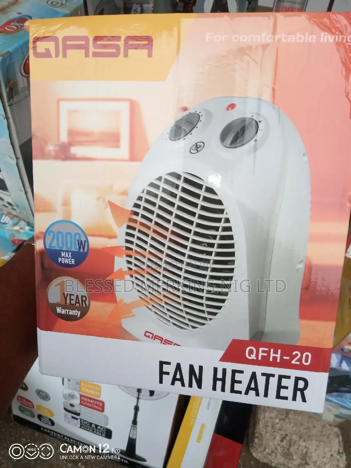 Qlink Fan Heater 2000watts
