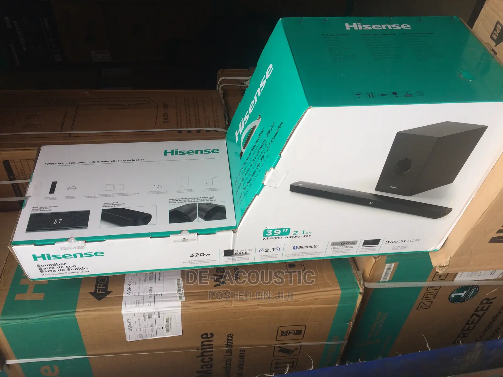 Hisense 39'' Soundbar + 2.1ch Wireless Subwoofer + 320w