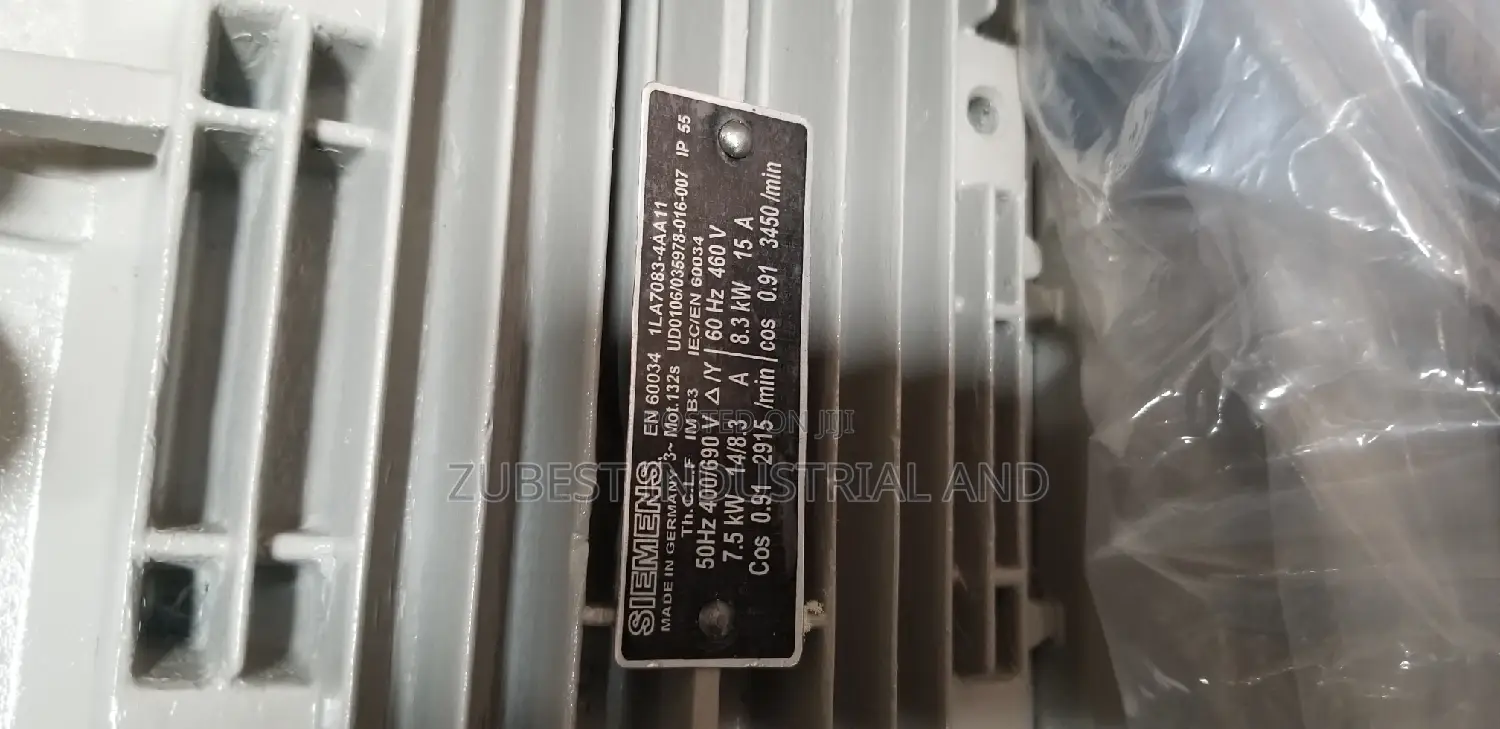 Siemens Electric Motor 10hp New One