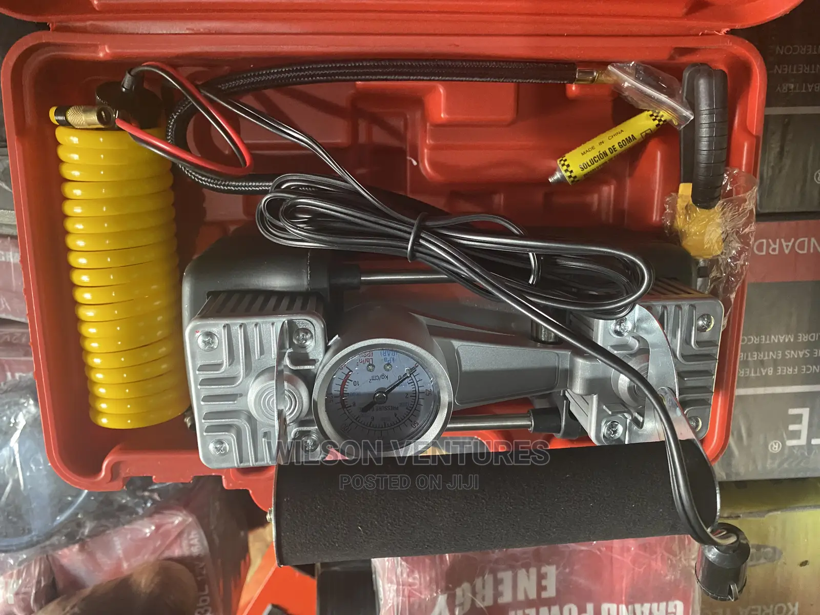 150psi Double Cylinder Tyre Pump Heavy Duty