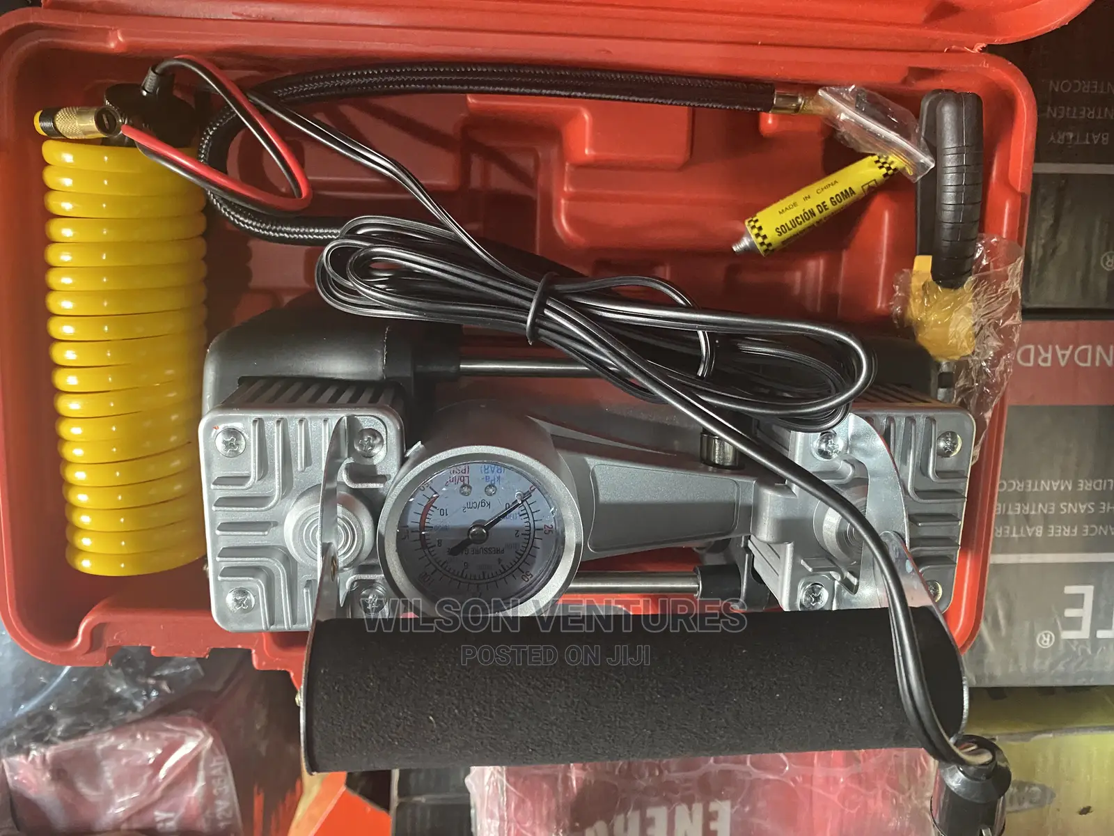 150psi Double Cylinder Tyre Pump Heavy Duty